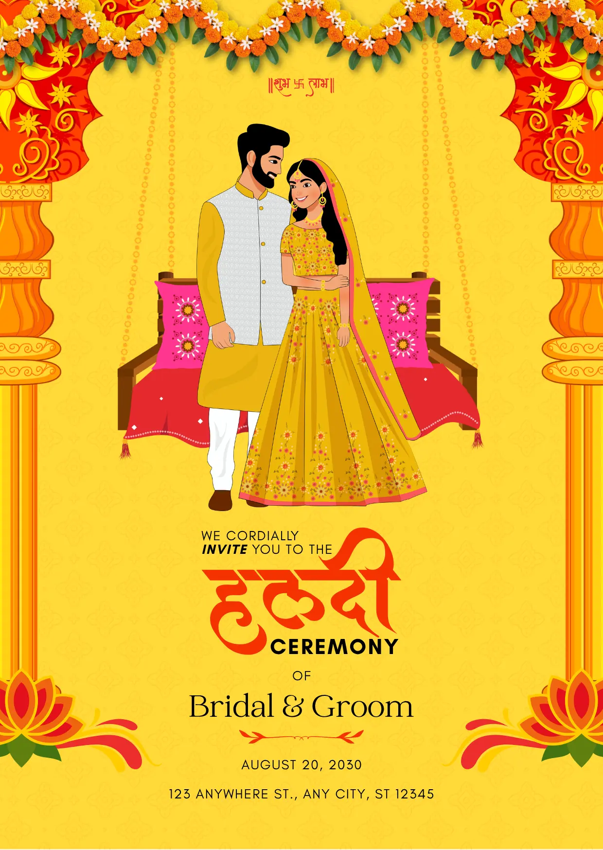 Haldi Bloom Wedding Website